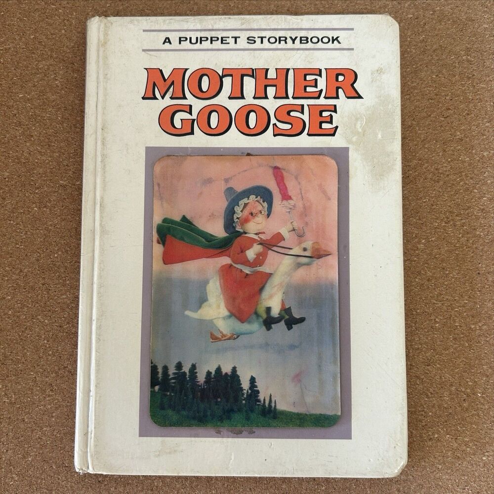 Vintage Puppet Storybook Hansel Gretel Mother Goose Holographic Gosset Dunlap